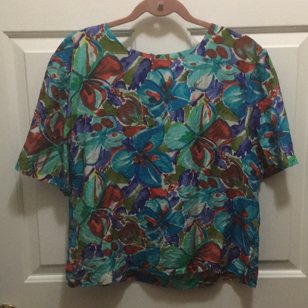 Bright Floral Blouse